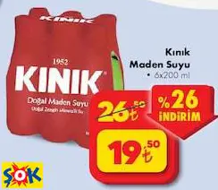 KINIK MADEN SUYU 6X200 ML